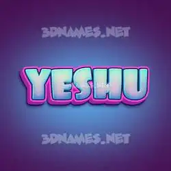 yeshu in Phat Purple style - 3D name wallpaper