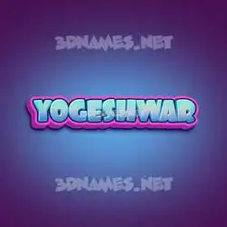 yogeshwar in Phat Purple style - 3D name wallpaper