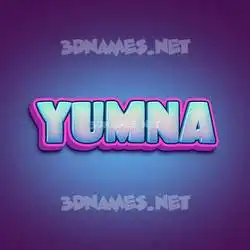 yumna in Phat Purple style - 3D name wallpaper