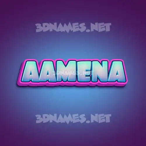 aamena in Phat Purple style - 3D name wallpaper aamena in Phat Purple style - 3D name wallpaper