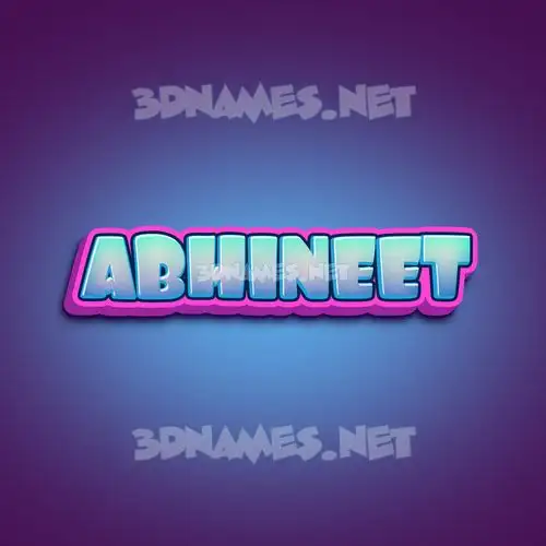 abhineet in Phat Purple style - 3D name wallpaper