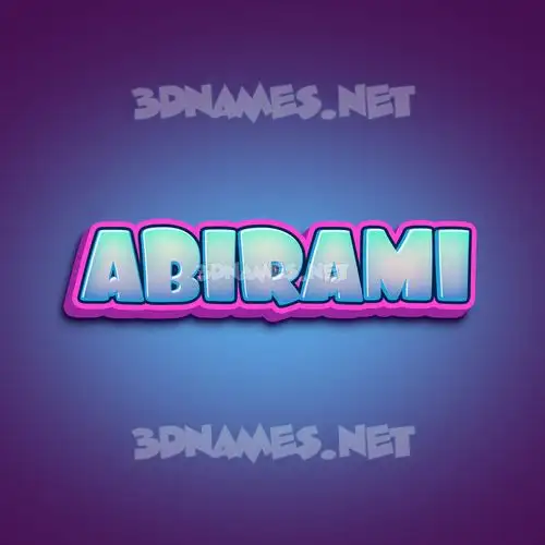 abirami in Phat Purple style - 3D name wallpaper