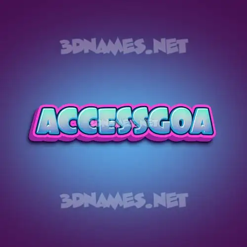 accessgoa in Phat Purple style - 3D name wallpaper