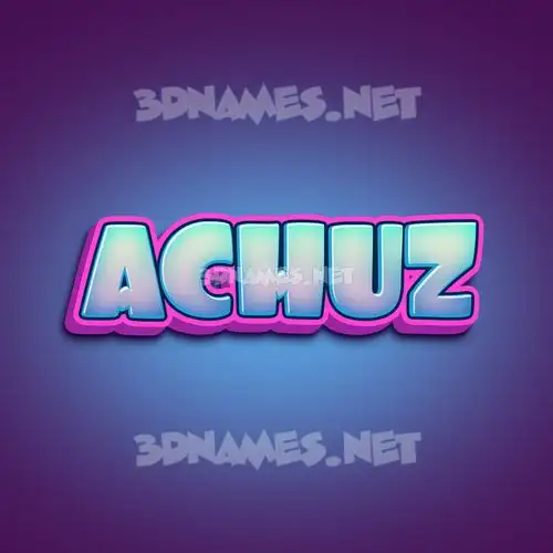 achuz in Phat Purple style - 3D name wallpaper achuz in Phat Purple style - 3D name wallpaper