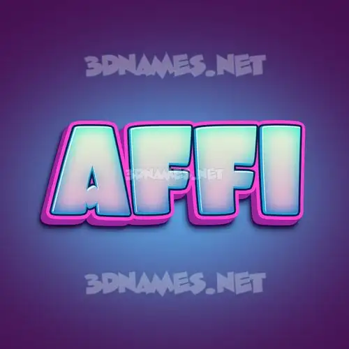 affi in Phat Purple style - 3D name wallpaper affi in Phat Purple style - 3D name wallpaper