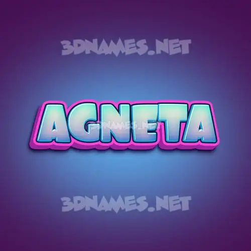 agneta in Phat Purple style - 3D name wallpaper