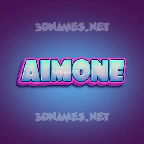 aimone in Phat Purple style - 3D name wallpaper