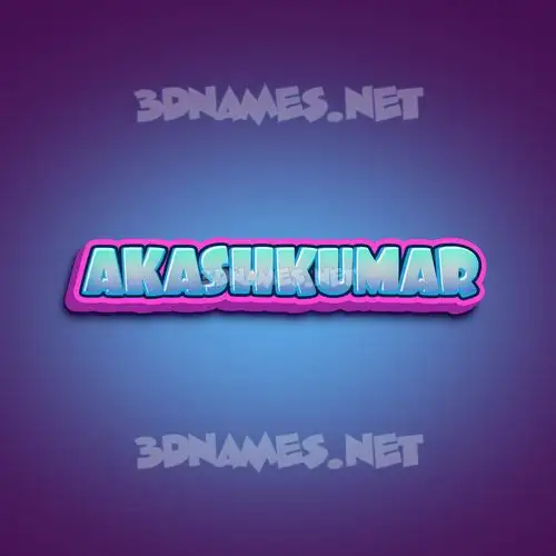 akashkumar in Phat Purple style - 3D name wallpaper