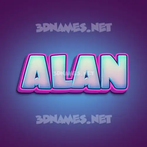 alan in Phat Purple style - 3D name wallpaper alan in Phat Purple style - 3D name wallpaper
