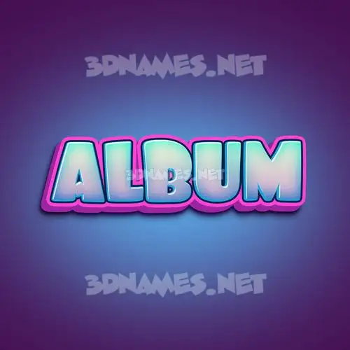 album in Phat Purple style - 3D name wallpaper album in Phat Purple style - 3D name wallpaper