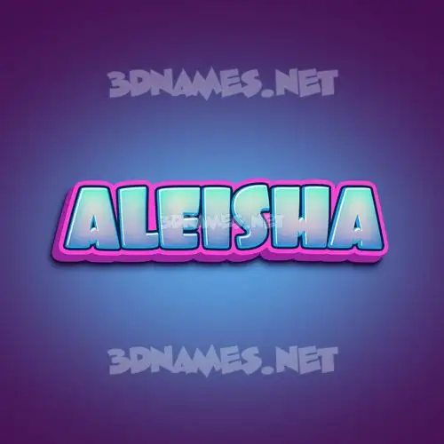 aleisha in Phat Purple style - 3D name wallpaper aleisha in Phat Purple style - 3D name wallpaper