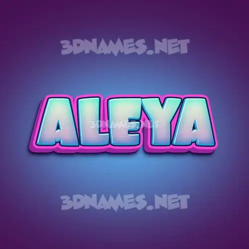 aleya in Phat Purple style - 3D name wallpaper aleya in Phat Purple style - 3D name wallpaper