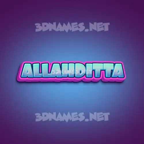 allahditta in Phat Purple style - 3D name wallpaper allahditta in Phat Purple style - 3D name wallpaper