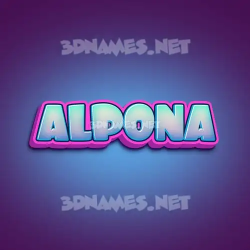 alpona in Phat Purple style - 3D name wallpaper alpona in Phat Purple style - 3D name wallpaper