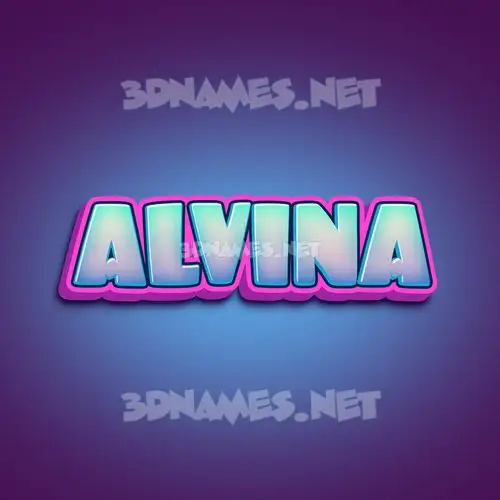 alvina in Phat Purple style - 3D name wallpaper