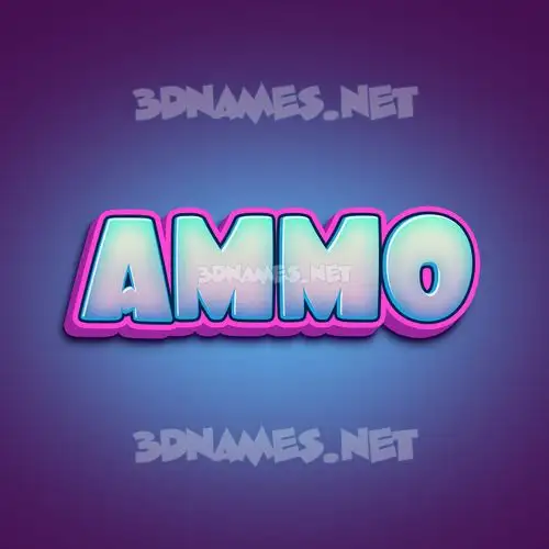 ammo in Phat Purple style - 3D name wallpaper ammo in Phat Purple style - 3D name wallpaper
