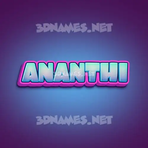 ananthi in Phat Purple style - 3D name wallpaper