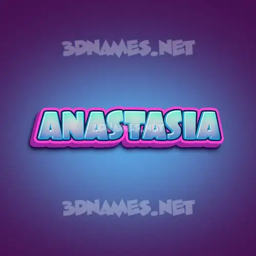 anastasia in Phat Purple style - 3D name wallpaper