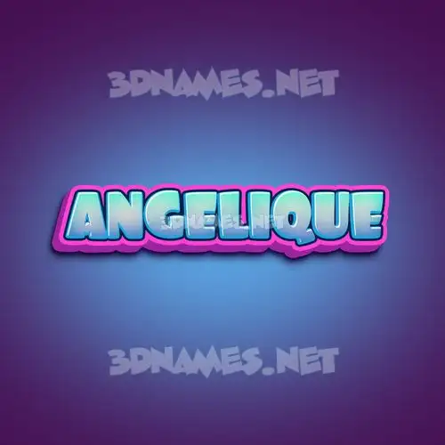 angelique in Phat Purple style - 3D name wallpaper angelique in Phat Purple style - 3D name wallpaper