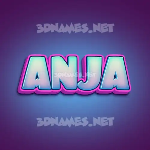 anja in Phat Purple style - 3D name wallpaper anja in Phat Purple style - 3D name wallpaper