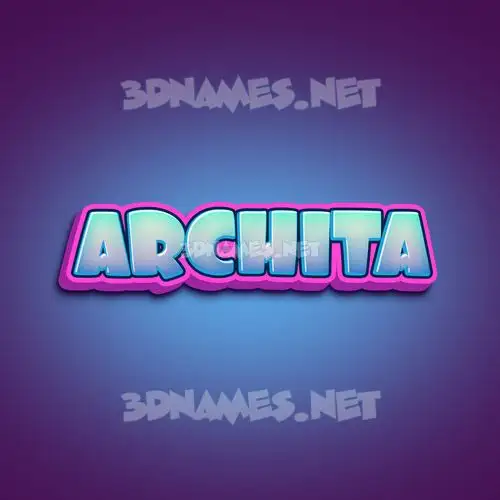 archita in Phat Purple style - 3D name wallpaper archita in Phat Purple style - 3D name wallpaper