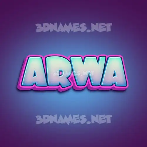 arwa in Phat Purple style - 3D name wallpaper arwa in Phat Purple style - 3D name wallpaper