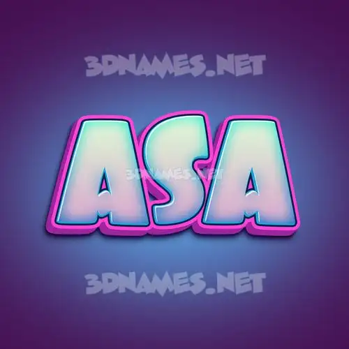 asa in Phat Purple style - 3D name wallpaper asa in Phat Purple style - 3D name wallpaper
