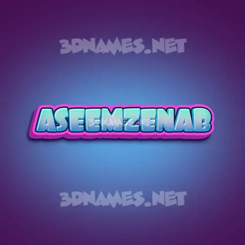 aseemzenab in Phat Purple style - 3D name wallpaper