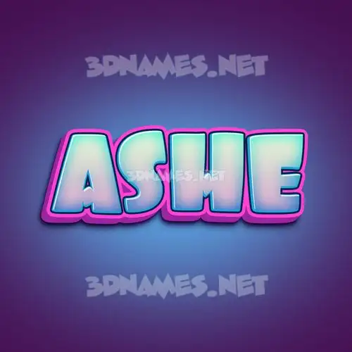 ashe in Phat Purple style - 3D name wallpaper ashe in Phat Purple style - 3D name wallpaper