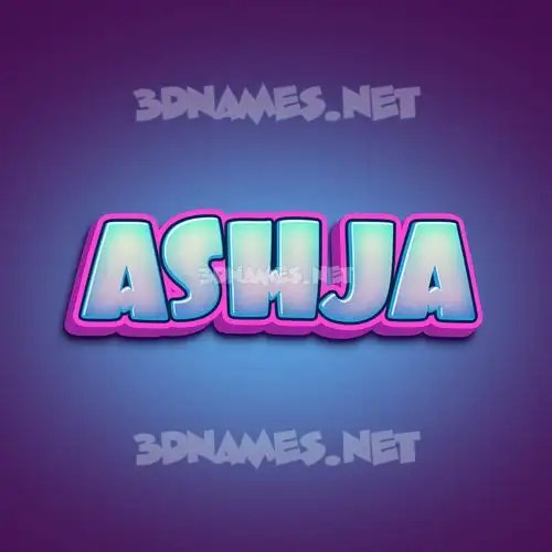 ashja in Phat Purple style - 3D name wallpaper ashja in Phat Purple style - 3D name wallpaper
