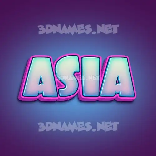 asia in Phat Purple style - 3D name wallpaper asia in Phat Purple style - 3D name wallpaper