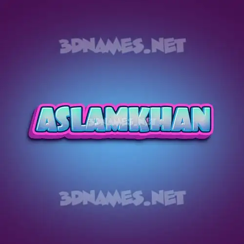 aslamkhan in Phat Purple style - 3D name wallpaper aslamkhan in Phat Purple style - 3D name wallpaper