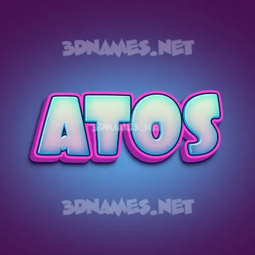 atos in Phat Purple style - 3D name wallpaper atos in Phat Purple style - 3D name wallpaper