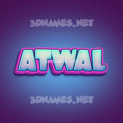 atwal in Phat Purple style - 3D name wallpaper atwal in Phat Purple style - 3D name wallpaper