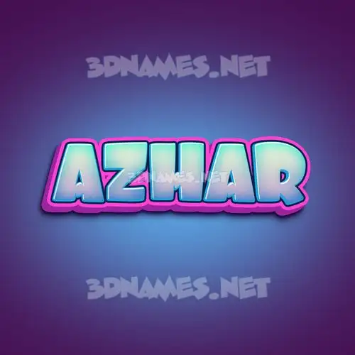 azhar in Phat Purple style - 3D name wallpaper azhar in Phat Purple style - 3D name wallpaper