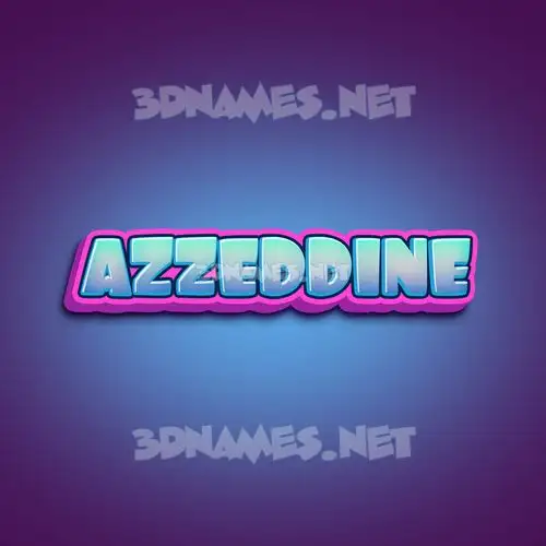 azzeddine in Phat Purple style - 3D name wallpaper azzeddine in Phat Purple style - 3D name wallpaper