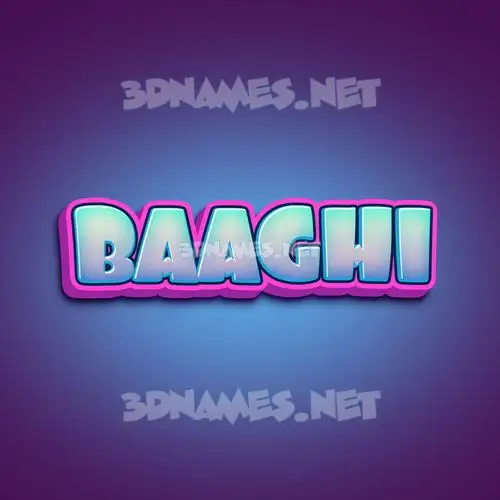 baaghi in Phat Purple style - 3D name wallpaper baaghi in Phat Purple style - 3D name wallpaper