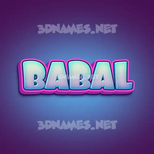 babal in Phat Purple style - 3D name wallpaper babal in Phat Purple style - 3D name wallpaper