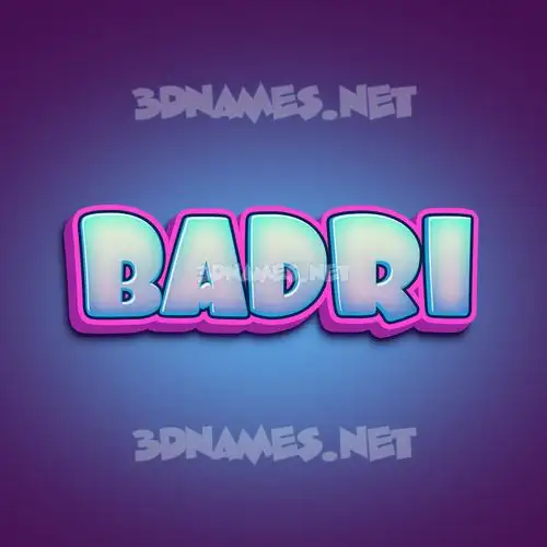 badri in Phat Purple style - 3D name wallpaper badri in Phat Purple style - 3D name wallpaper