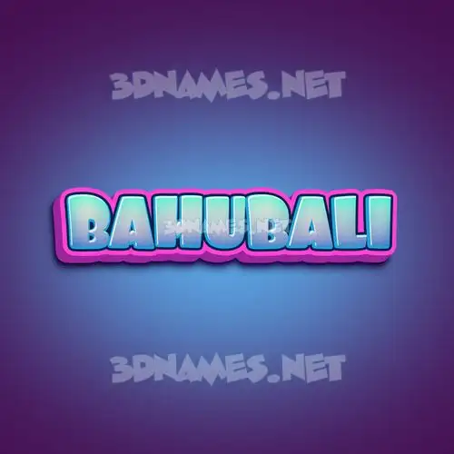 bahubali in Phat Purple style - 3D name wallpaper bahubali in Phat Purple style - 3D name wallpaper