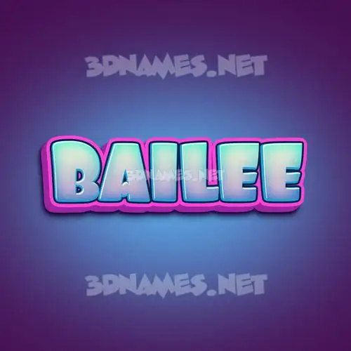 bailee in Phat Purple style - 3D name wallpaper