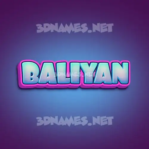 baliyan in Phat Purple style - 3D name wallpaper baliyan in Phat Purple style - 3D name wallpaper