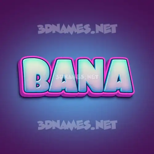 bana in Phat Purple style - 3D name wallpaper bana in Phat Purple style - 3D name wallpaper
