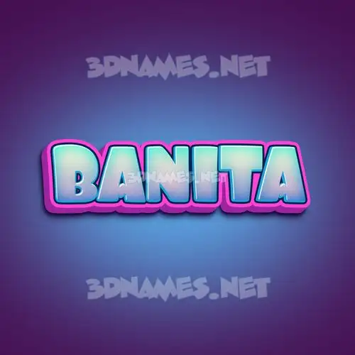 banita in Phat Purple style - 3D name wallpaper banita in Phat Purple style - 3D name wallpaper