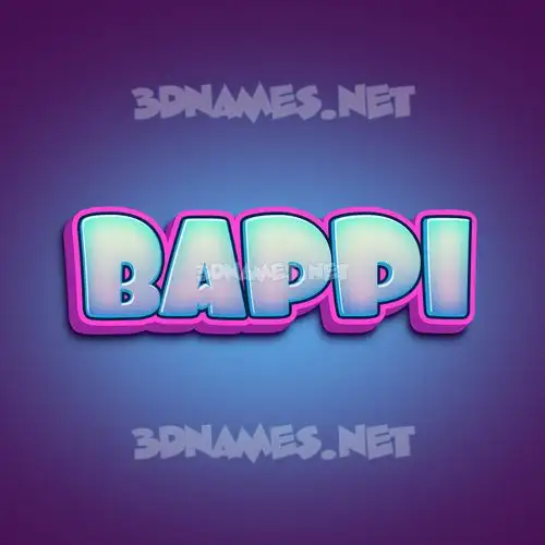 bappi in Phat Purple style - 3D name wallpaper bappi in Phat Purple style - 3D name wallpaper