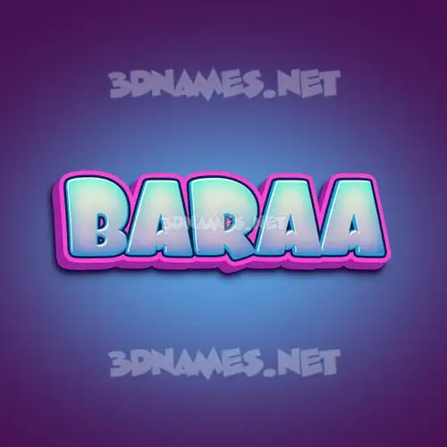 baraa in Phat Purple style - 3D name wallpaper baraa in Phat Purple style - 3D name wallpaper
