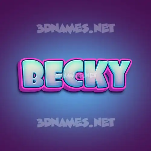 becky in Phat Purple style - 3D name wallpaper becky in Phat Purple style - 3D name wallpaper