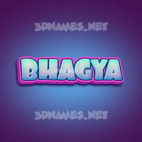 bhagya in Phat Purple style - 3D name wallpaper