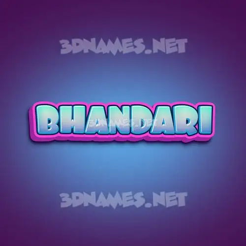 bhandari in Phat Purple style - 3D name wallpaper bhandari in Phat Purple style - 3D name wallpaper