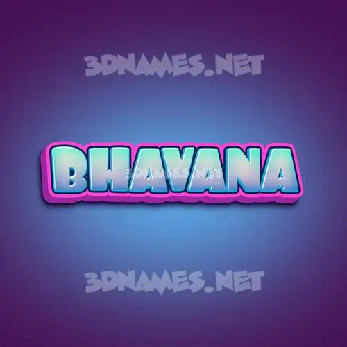 bhavana in Phat Purple style - 3D name wallpaper